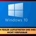 ES IST EIN FEHLER AUFGETRETEN UND IHRE PIN IST NICHT VERFUGBAR