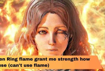 Elden Ring flame grant me strength how to use