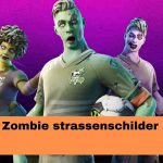 Fortnite Zombie strassenschilder