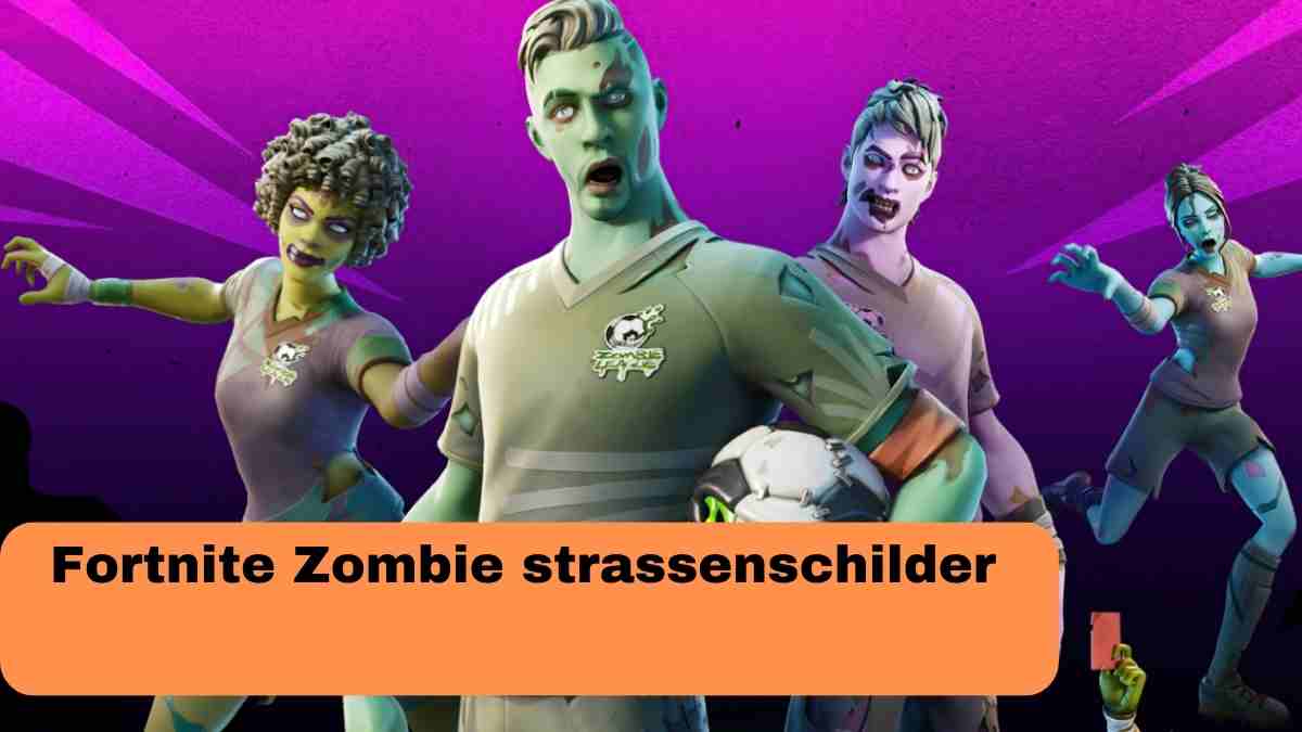 Fortnite Zombie strassenschilder