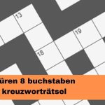 Küren 8 buchstaben kreuzworträtsel