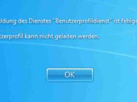 Fehler bei der anmeldung des diensts benutzerprofildienst