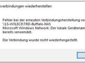 Fehler bei der erneuten verbindungsherstellung der lokale gerätename wird bereits verwendet