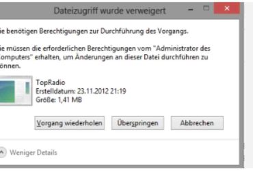 Fehler Beim Aufzählen Der Objekte Im Container