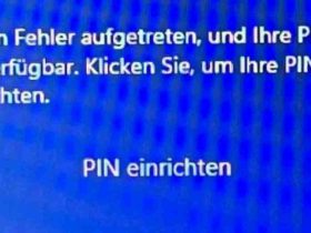 Es ist ein fehler aufgetreten und ihre pin ist nicht verfügbar