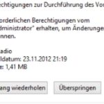 Fehler Beim Aufzählen Der Objekte im Container