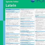 Fehler Versehen Schnitzer Latein