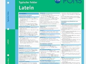 Fehler Versehen Schnitzer Latein
